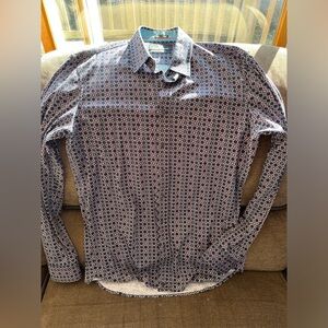 BUTTERCLOTH  - AIRPLANE JET Pilot INDICATOR GAUGE DIALS Mens Large Tall Shirt